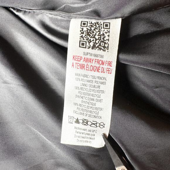 Supply & Demand Puffer Vest Womens Small Black Sleeveless Quilted Zip Outdoor - Picture 10 of 11